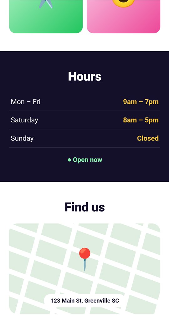 Demo site hours and map
